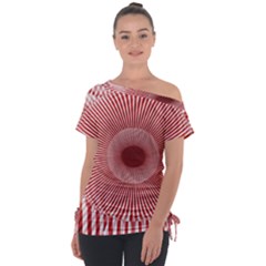 Fractals Abstract Pattern Flower Tie-up Tee