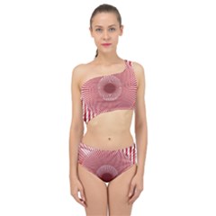 Fractals Abstract Pattern Flower Spliced Up Two Piece Swimsuit