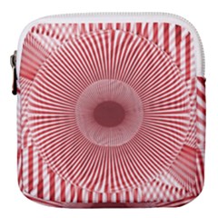 Fractals Abstract Pattern Flower Mini Square Pouch