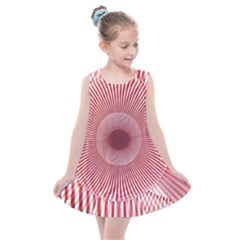 Fractals Abstract Pattern Flower Kids  Summer Dress