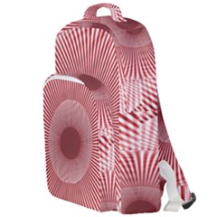 Fractals Abstract Pattern Flower Double Compartment Backpack by Pakrebo