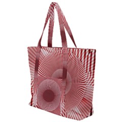 Fractals Abstract Pattern Flower Zip Up Canvas Bag by Pakrebo