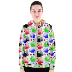 Pattern Background Wallpaper Design Women s Zipper Hoodie by Pakrebo