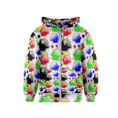 Pattern Background Wallpaper Design Kids  Zipper Hoodie by Pakrebo