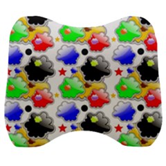 Pattern Background Wallpaper Design Velour Head Support Cushion