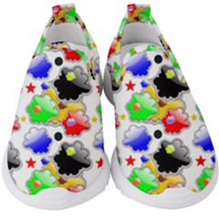 Pattern Background Wallpaper Design Kids  Slip On Sneakers