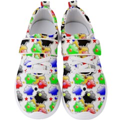 Pattern Background Wallpaper Design Men s Velcro Strap Shoes