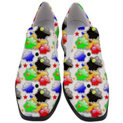 Pattern Background Wallpaper Design Slip On Heel Loafers by Pakrebo