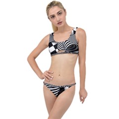 Op Art Black White Drawing The Little Details Bikini Set