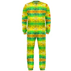 Birds Beach Sun Abstract Pattern Onepiece Jumpsuit (men)  by Pakrebo