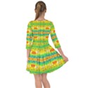 Birds Beach Sun Abstract Pattern Smock Dress View2