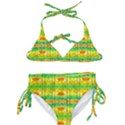 Birds Beach Sun Abstract Pattern Kids  Classic Bikini Set View1