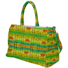 Birds Beach Sun Abstract Pattern Duffel Travel Bag