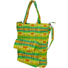 Birds Beach Sun Abstract Pattern Shoulder Tote Bag