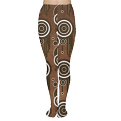 Abstract Background Brown Swirls Tights