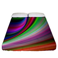 Illusion Background Blend Fitted Sheet (california King Size) by Pakrebo