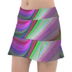 Illusion Background Blend Tennis Skirt by Pakrebo