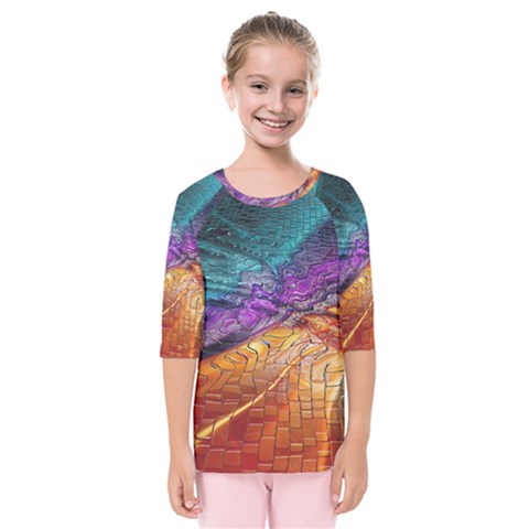 Graphics Imagination The Background Kids  Quarter Sleeve Raglan Tee by Pakrebo