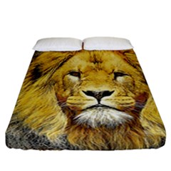 Lion Lioness Wildlife Hunter Fitted Sheet (california King Size) by Pakrebo