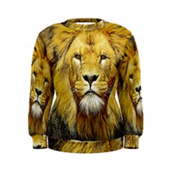 Lion Lioness Wildlife Hunter Women s Sweatshirt by Pakrebo