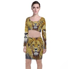 Lion Lioness Wildlife Hunter Top And Skirt Sets by Pakrebo