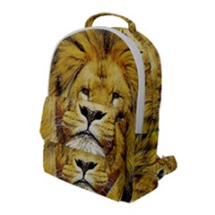 Lion Lioness Wildlife Hunter Flap Pocket Backpack (large) by Pakrebo