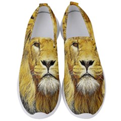 Lion Lioness Wildlife Hunter Men s Slip On Sneakers by Pakrebo