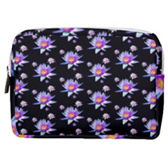 Flowers Pattern Background Lilac Make Up Pouch (medium)