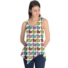 Ducklings Background Ducks Cute Sleeveless Tunic by Pakrebo