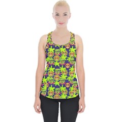 Smiley Background Smiley Grunge Piece Up Tank Top by Pakrebo