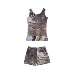 Sea Eagle Raptor Nature Predator Kids  Boyleg Swimsuit by Pakrebo