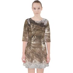 Sea Eagle Raptor Nature Predator Pocket Dress by Pakrebo