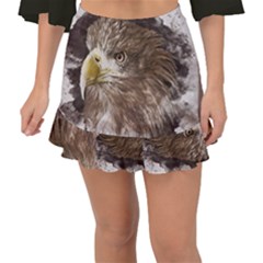 Sea Eagle Raptor Nature Predator Fishtail Mini Chiffon Skirt by Pakrebo