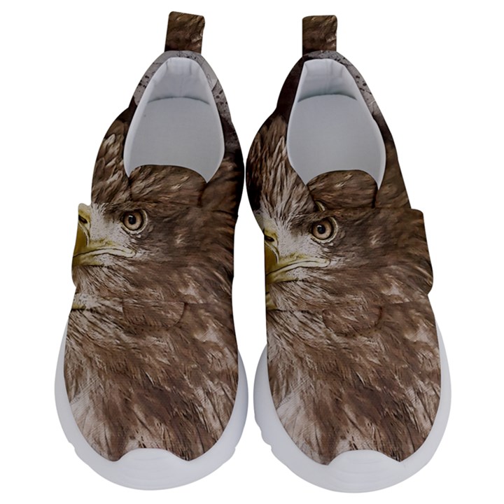 Sea Eagle Raptor Nature Predator Kids  Velcro No Lace Shoes