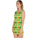 Holiday Tropical Smiley Face Palm Bodycon Dress View2