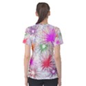 Star Dab Farbkleckse Leaf Flower Women s Cotton Tee View2