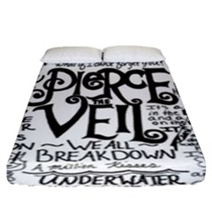 Pierce The Veil Music Band Group Fabric Art Cloth Poster Fitted Sheet (king Size) by Sudhe