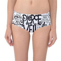 Pierce The Veil Music Band Group Fabric Art Cloth Poster Mid-waist Bikini Bottoms by Sudhe