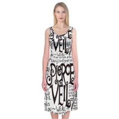 Pierce The Veil Music Band Group Fabric Art Cloth Poster Midi Sleeveless Dress by Sudhe