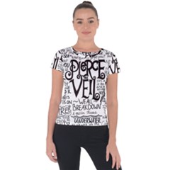 Pierce The Veil Music Band Group Fabric Art Cloth Poster Short Sleeve Sports Top  by Sudhe