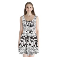 Pierce The Veil Music Band Group Fabric Art Cloth Poster Split Back Mini Dress  by Sudhe