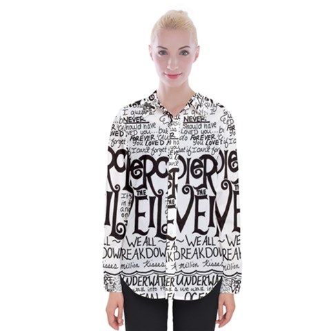 Pierce The Veil Music Band Group Fabric Art Cloth Poster Womens Long Sleeve Shirt by Sudhe