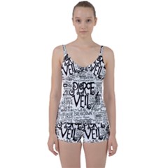 Pierce The Veil Music Band Group Fabric Art Cloth Poster Tie Front Two Piece Tankini by Sudhe