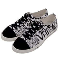 Pierce The Veil Music Band Group Fabric Art Cloth Poster Men s Low Top Canvas Sneakers by Sudhe