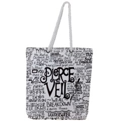 Pierce The Veil Music Band Group Fabric Art Cloth Poster Full Print Rope Handle Tote (large) by Sudhe