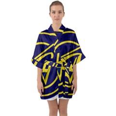 Sukhoi Quarter Sleeve Kimono Robe by Sudhe