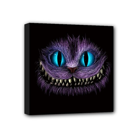 Cheshire Cat Animation Mini Canvas 4  X 4  (stretched) by Sudhe