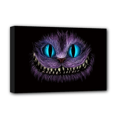 Cheshire Cat Animation Deluxe Canvas 18  X 12  (stretched) by Sudhe