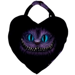 Cheshire Cat Animation Giant Heart Shaped Tote by Sudhe