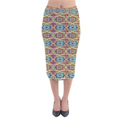 134 1 Velvet Midi Pencil Skirt by ArtworkByPatrick